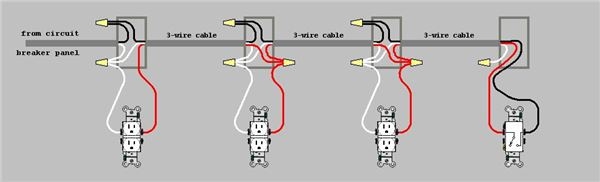 Multiple Outlet Wiring Diagram