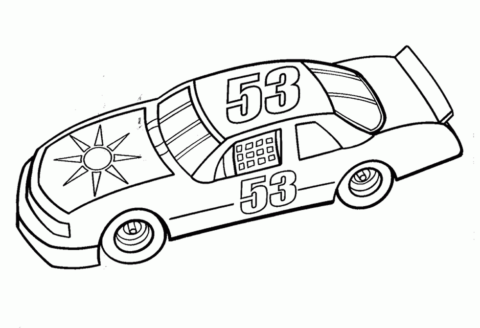 Nascar Coloring Page Coloring Home