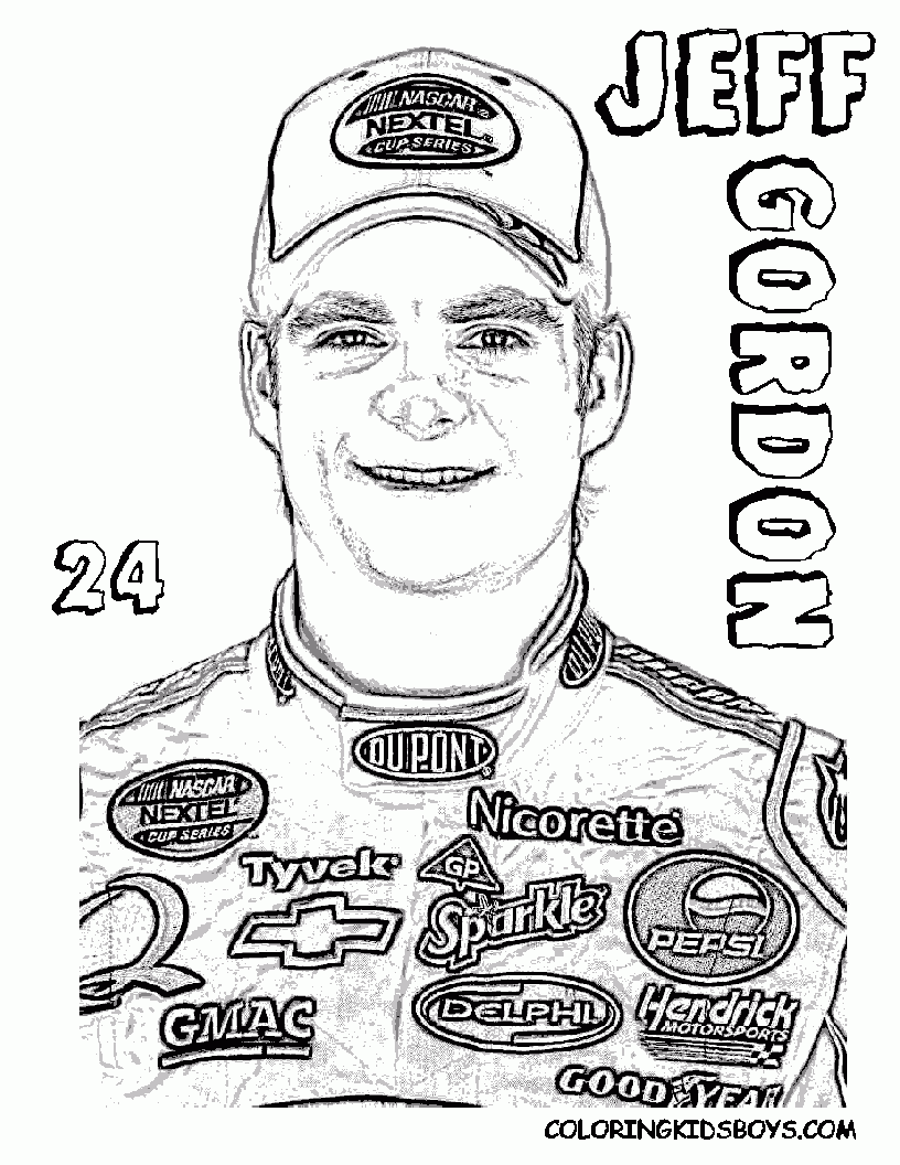Nascar Coloring Pages For Kids Coloring Home