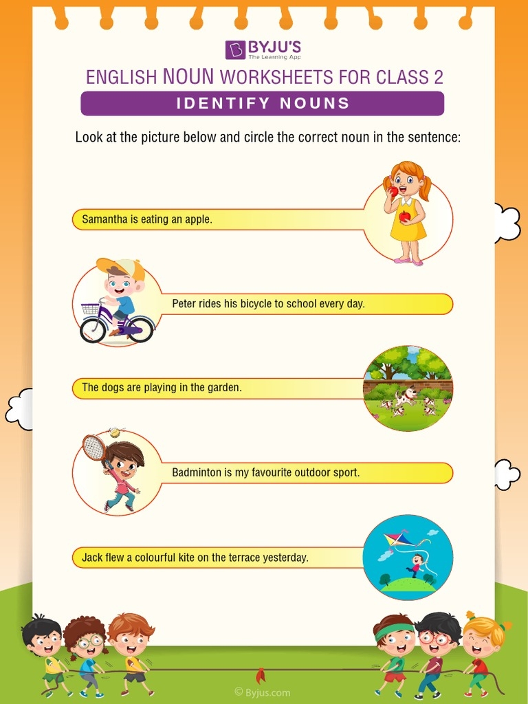 Noun Worksheet For Class 2 2 PDF PDF Worksheets Library