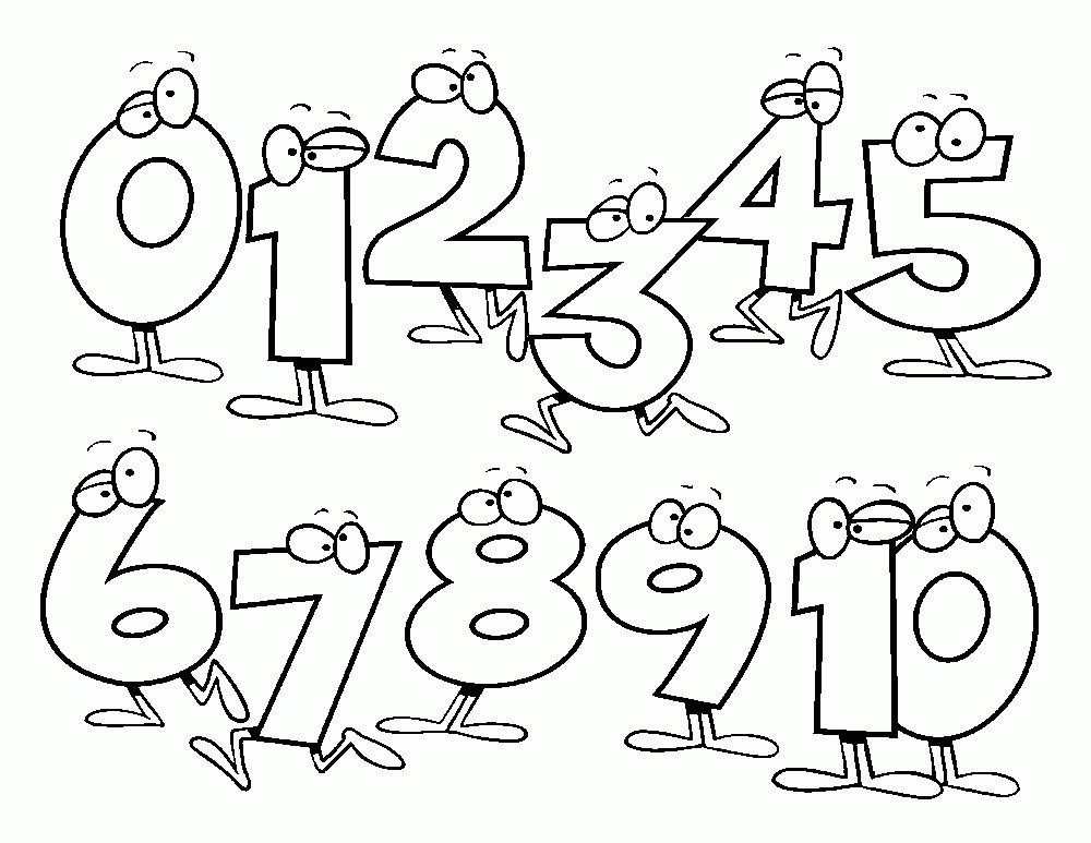Number Coloring Pages Coloring Home