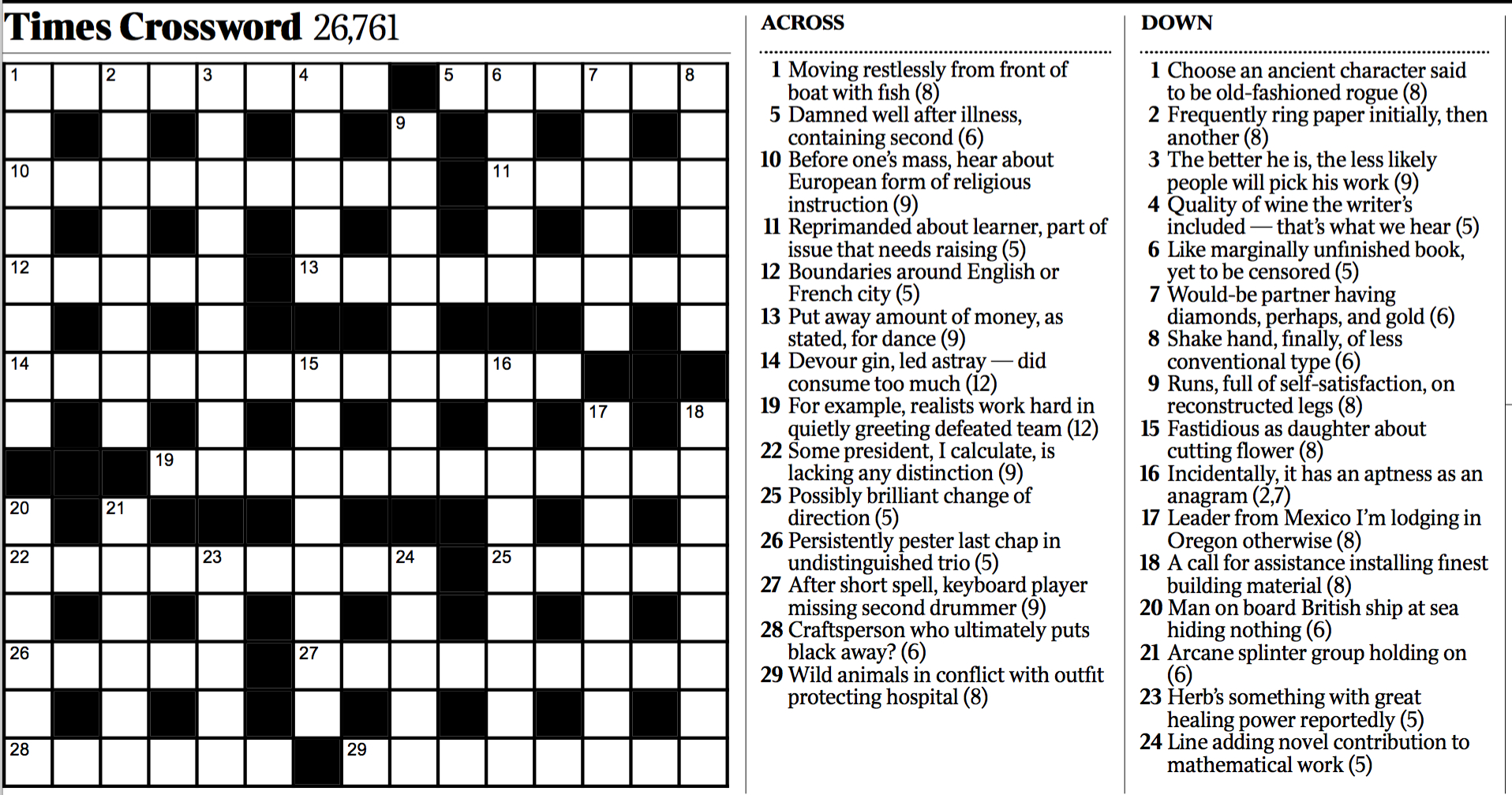 Ny Times Crossword FINDERS