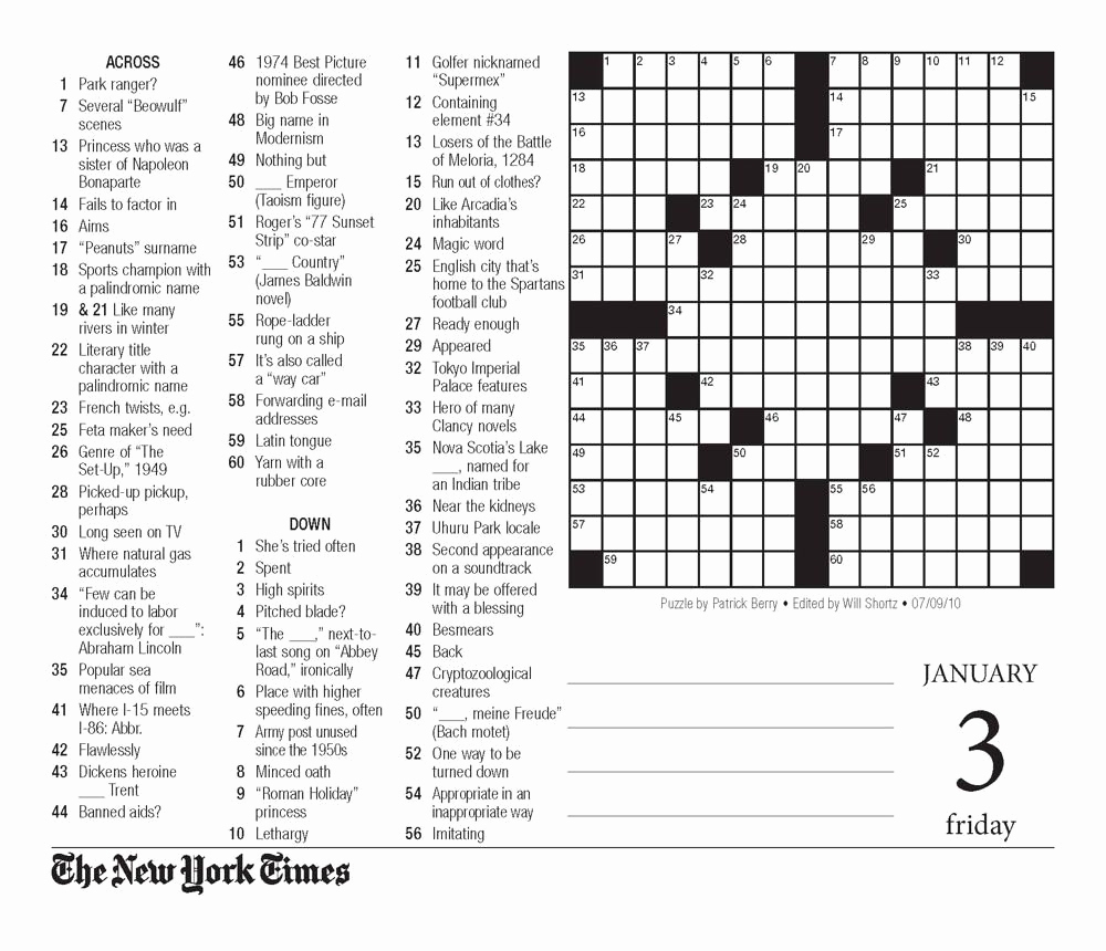 Nyt Crossword June 6 2025 Alberte G Pedersen