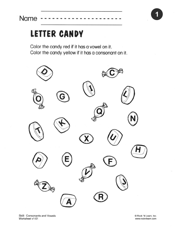 Phonics worksheet 01
