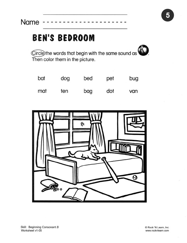 Phonics worksheet 05