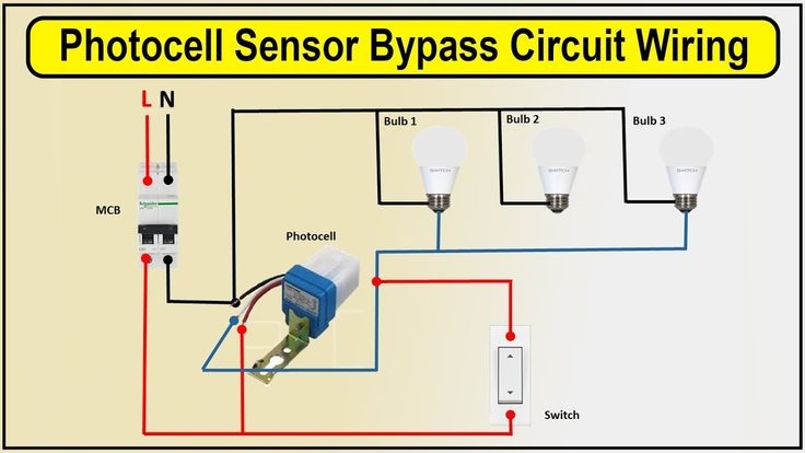 Photocell Sensor Bypass Circuit Diagram