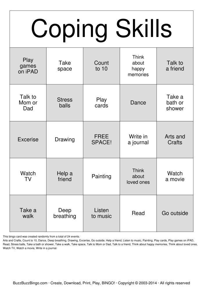 Picking Good Coping Skills Worksheet Coping Skills Worksheets