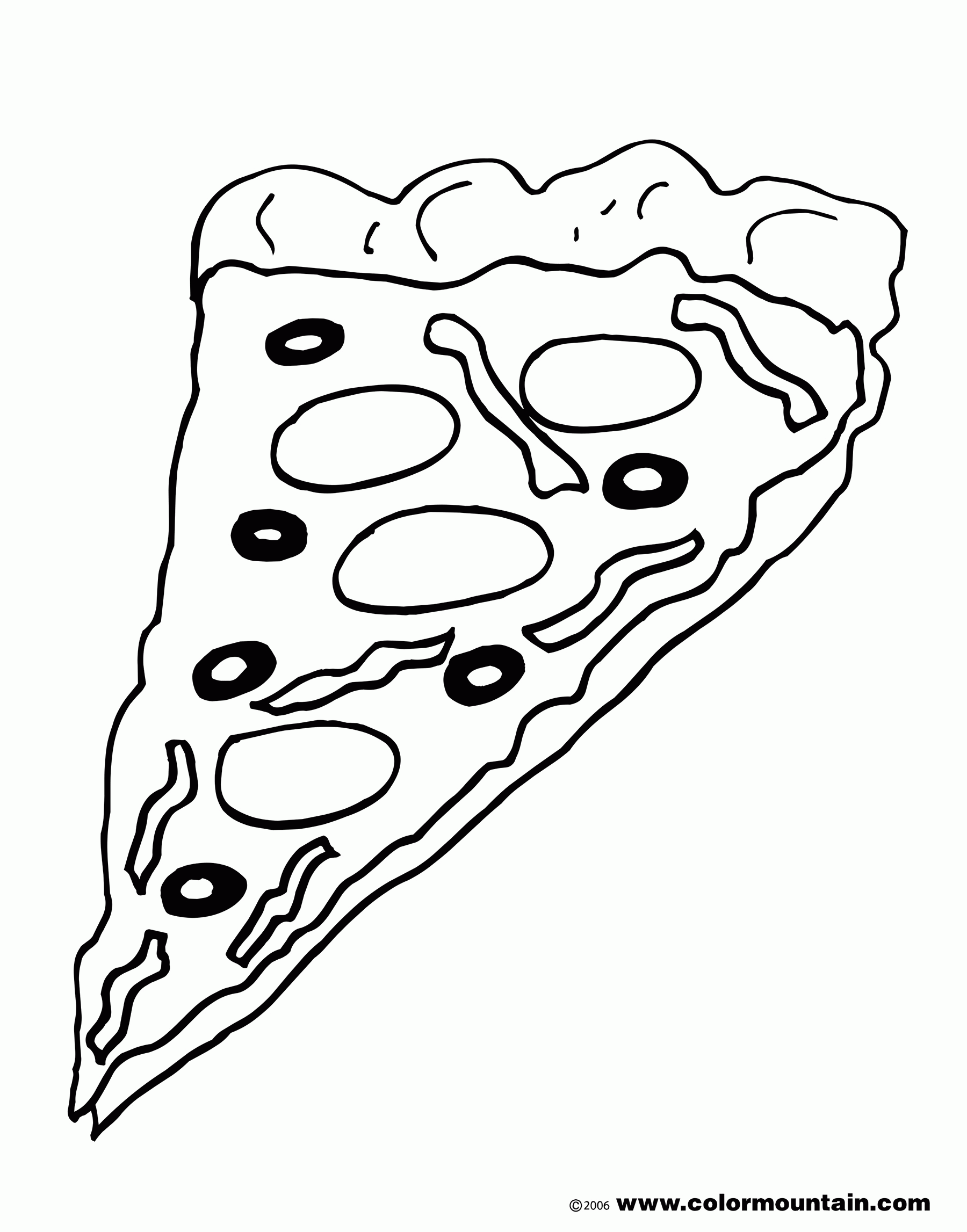 Pizza Coloring Pages Coloring Home