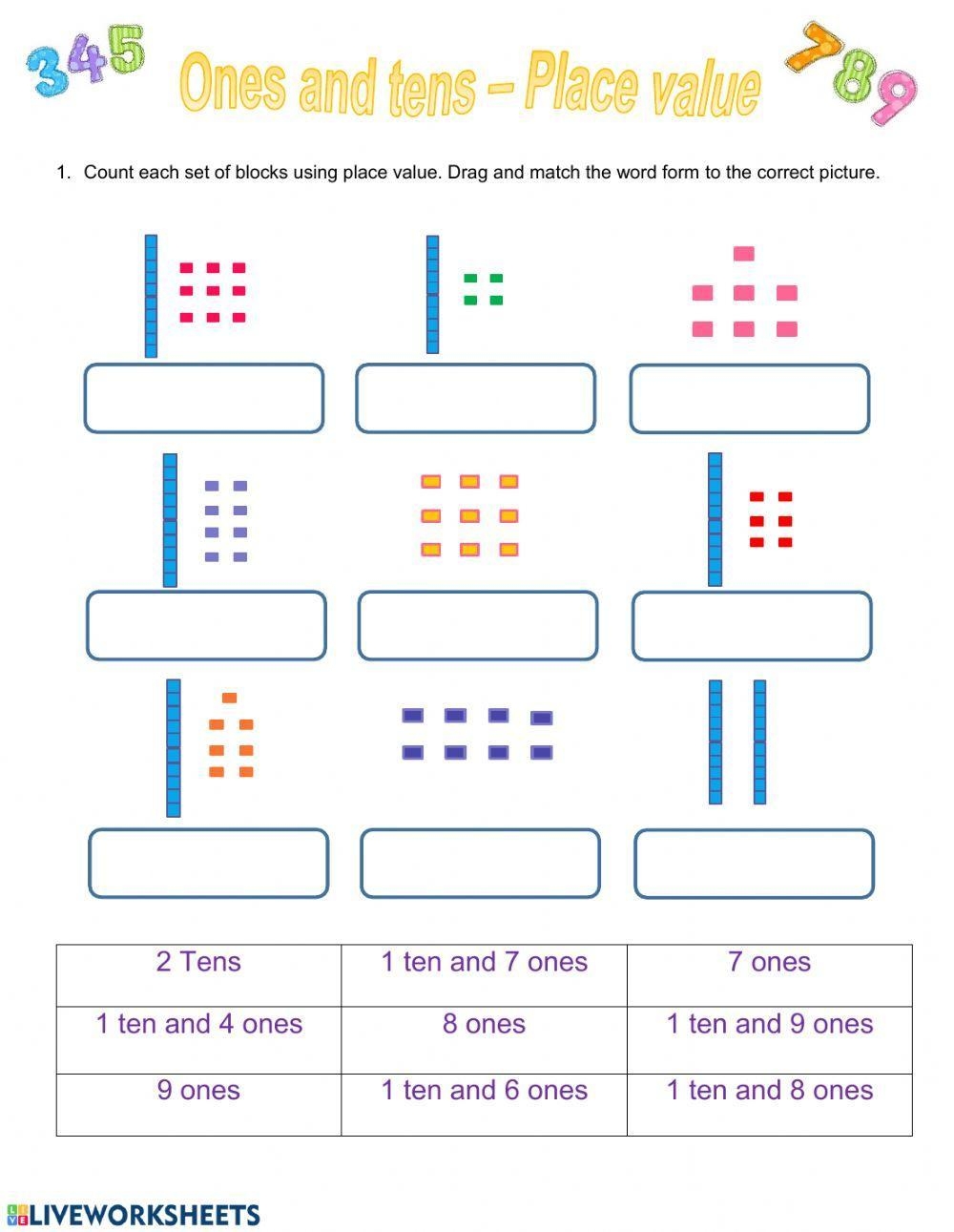 Place Value Math Worksheets Worksheets Library