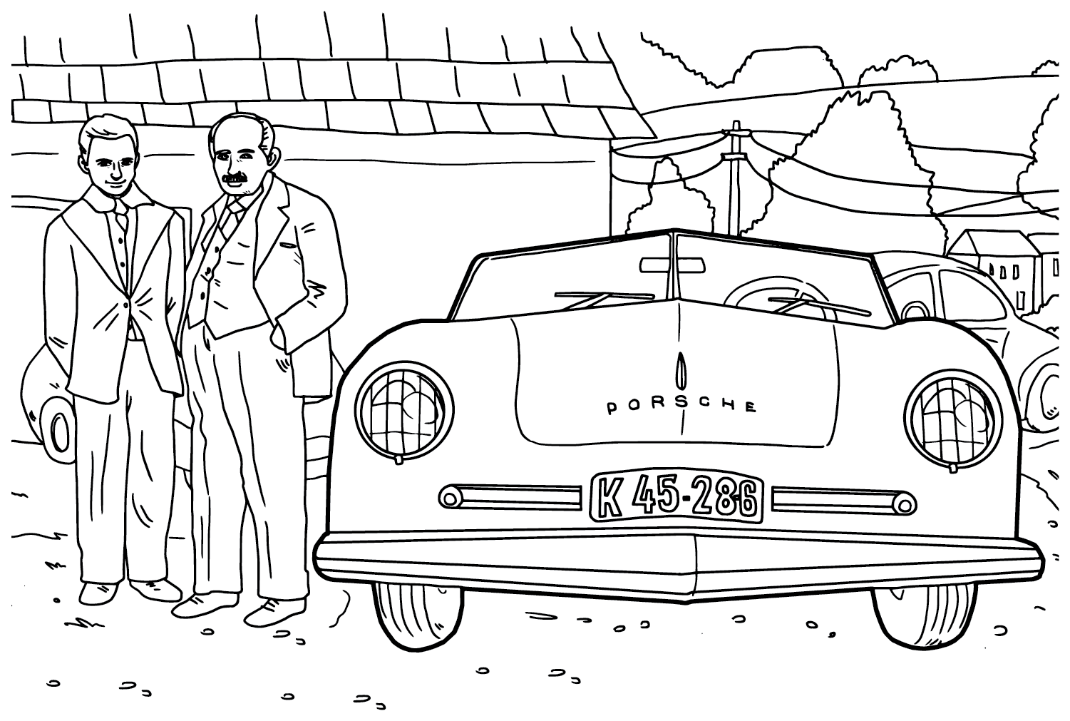 Porsche Car Coloring Sheet Free Printable Coloring Pages