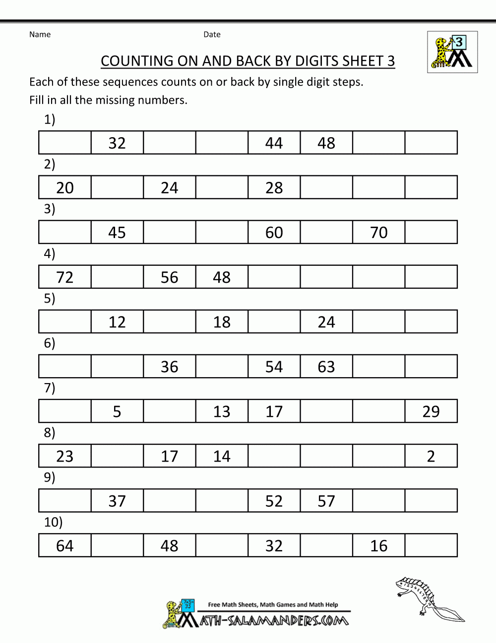 Practice Math Worksheets 3rd Grade
