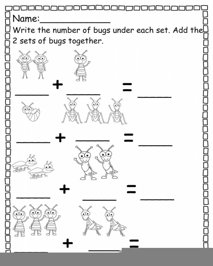 Pre K Addition Worksheets Free Math Worksheets Printable