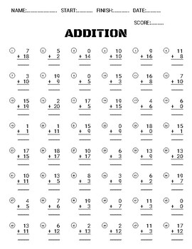 Premium Vector Math Addition For Kindergarten Worksheet Worksheets