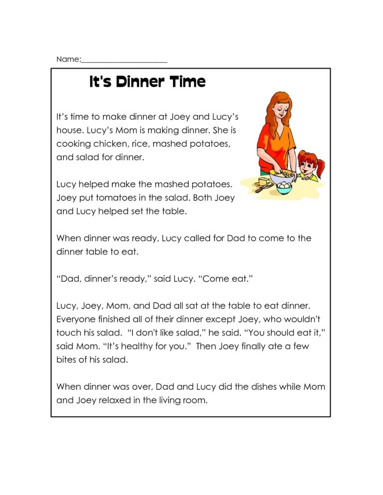 Prep Class Worksheets Reading Conprehension K5 Worksheets