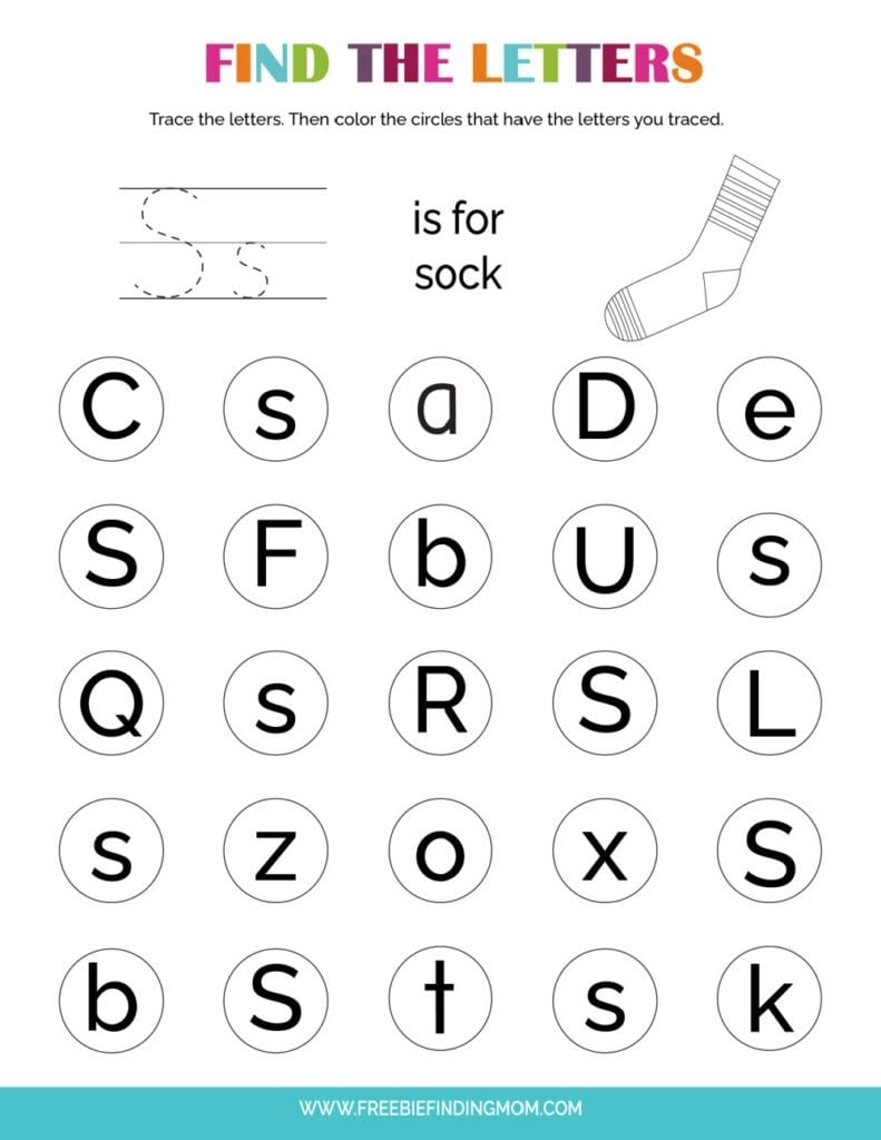 Preschool Printable Worksheets Letter S