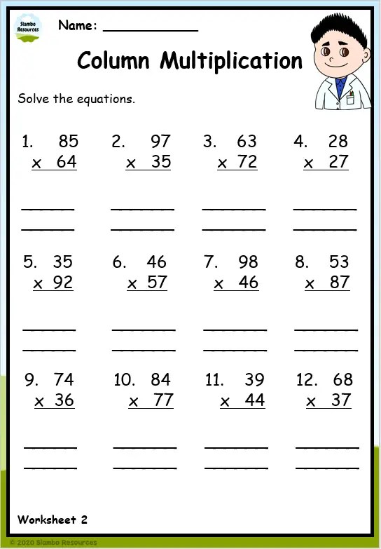 Printable 4th Grade Math Worksheets For Kids Online Worksheets Library