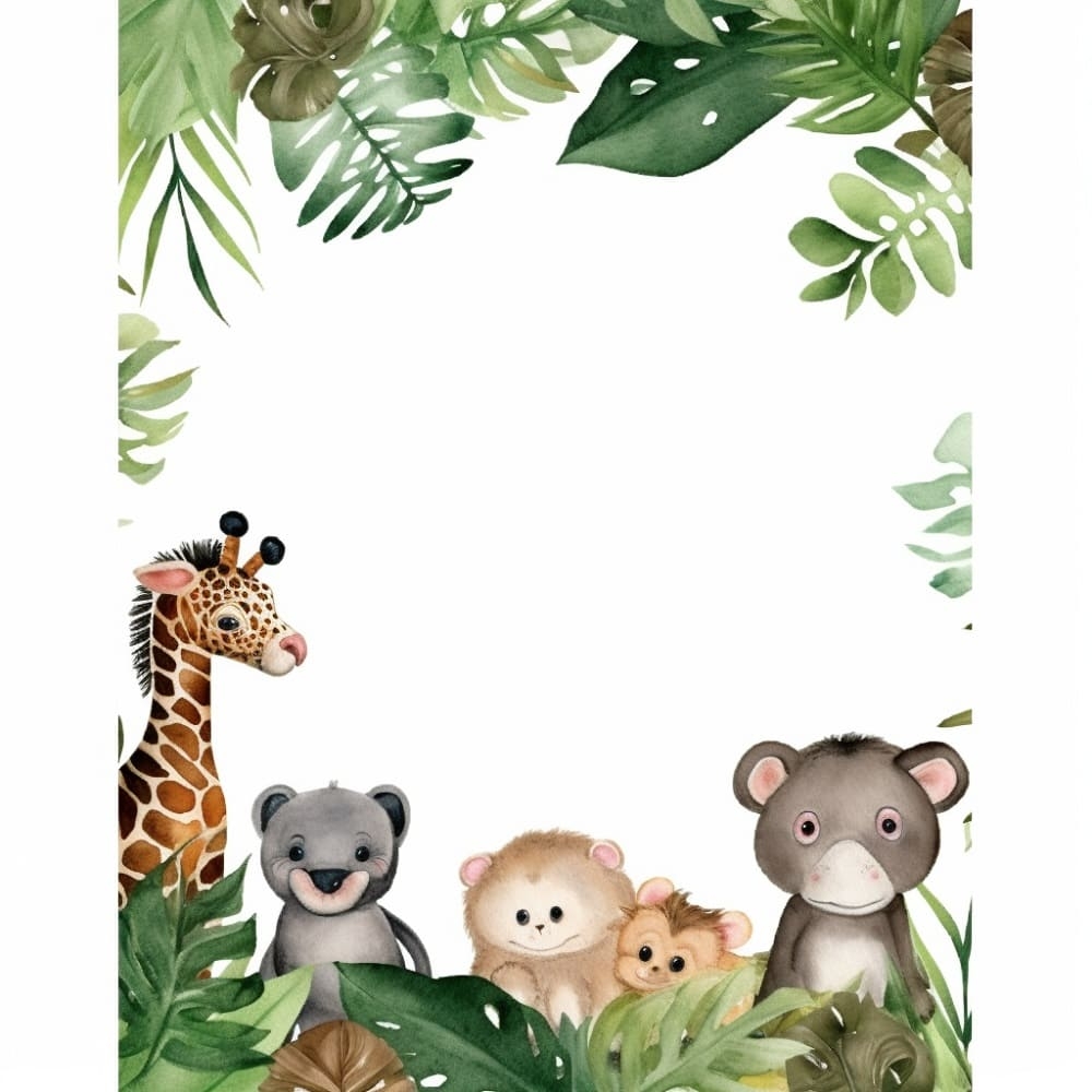 Printable Animal Border Free Free Download And Print For You