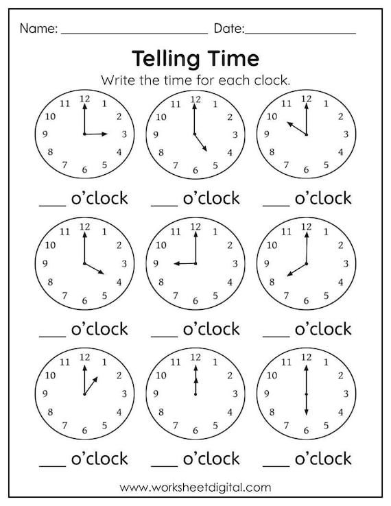 Printable Clock Worksheets NZ Primary Maths Resources Worksheets 