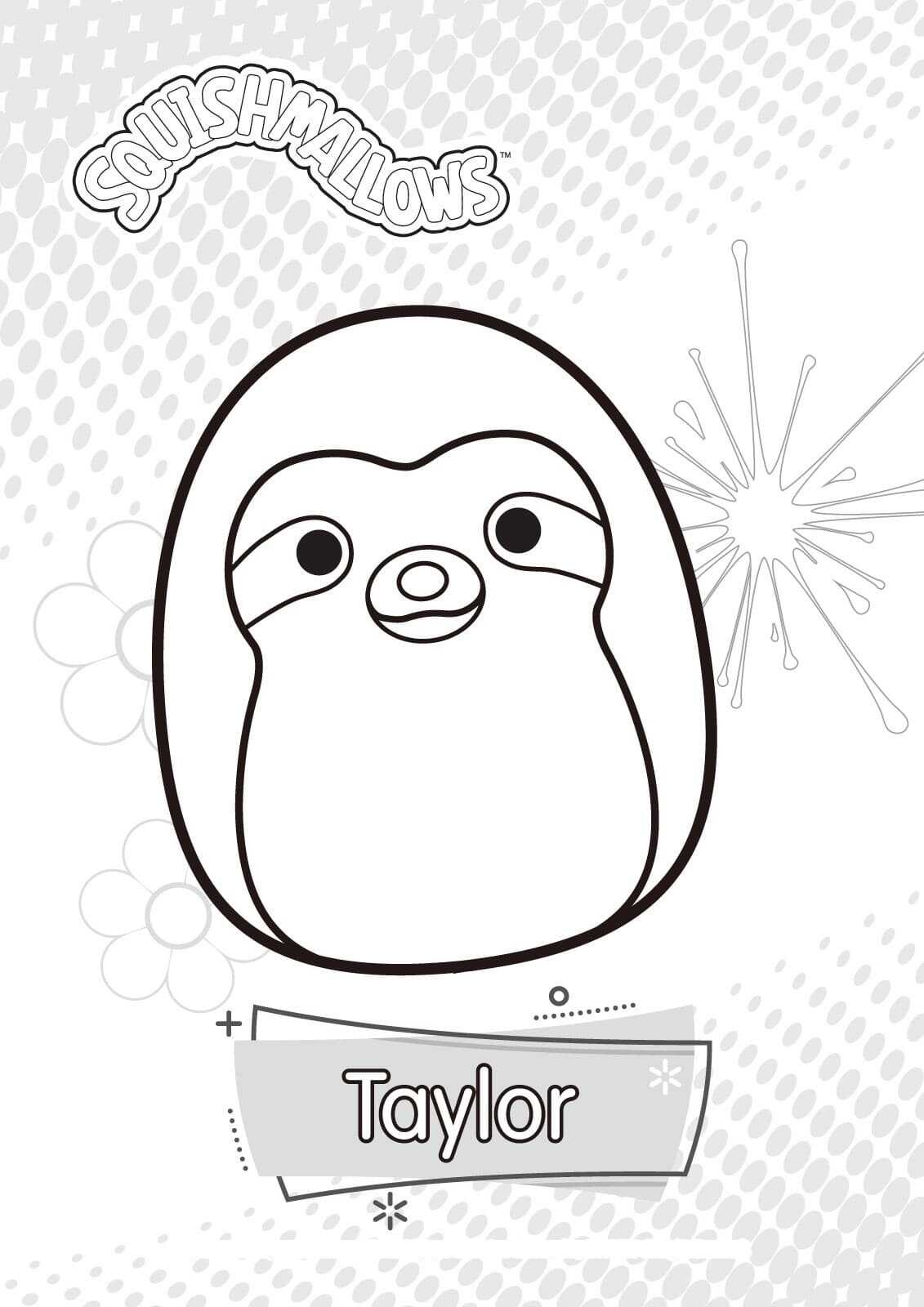 Printable Coloring Squishmallow Coloring Pages