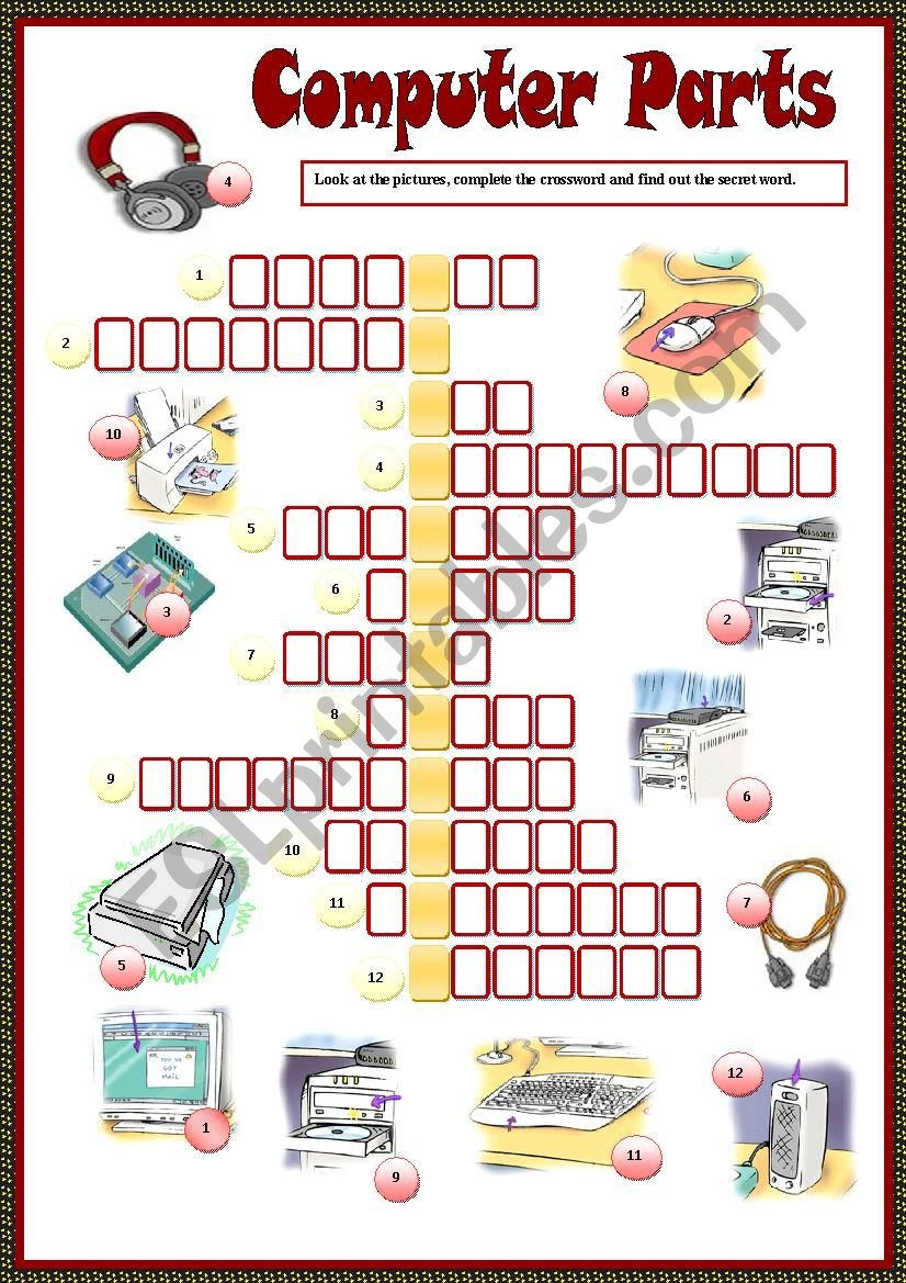 Printable Computer Crossword Puzzles With Answers Printable Crossword 