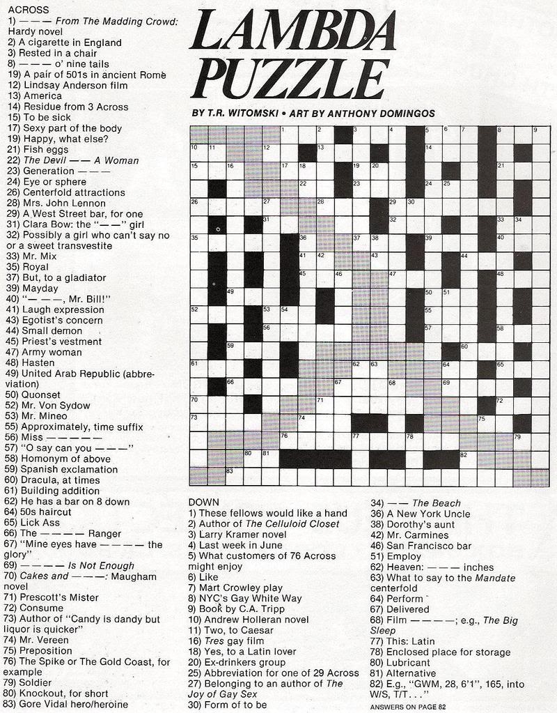 Printable Crossword Puzzles Pop Culture Printable Crossword Puzzles 