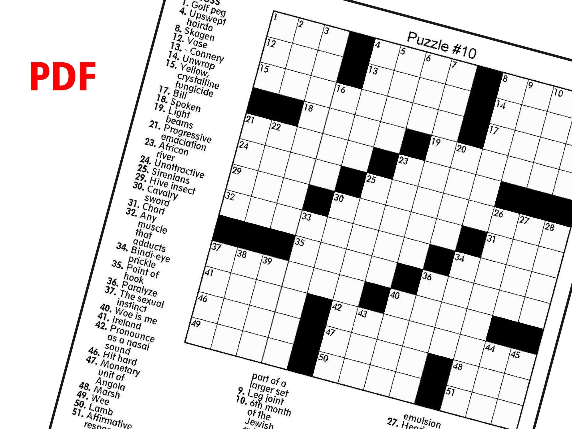 Printable Daily Crossword Puzzle Medium