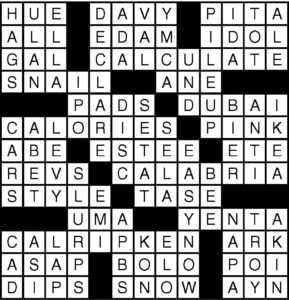 Printable Eugene Sheffer Crossword Puzzle Printable JD