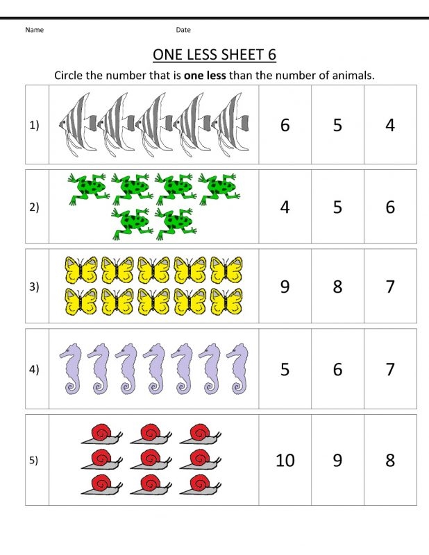 Printable Kindergarten Worksheets Learning Printable