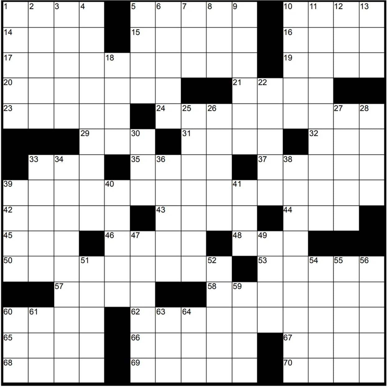 Printable Newspaper Crossword Puzzles For Free Free Printable
