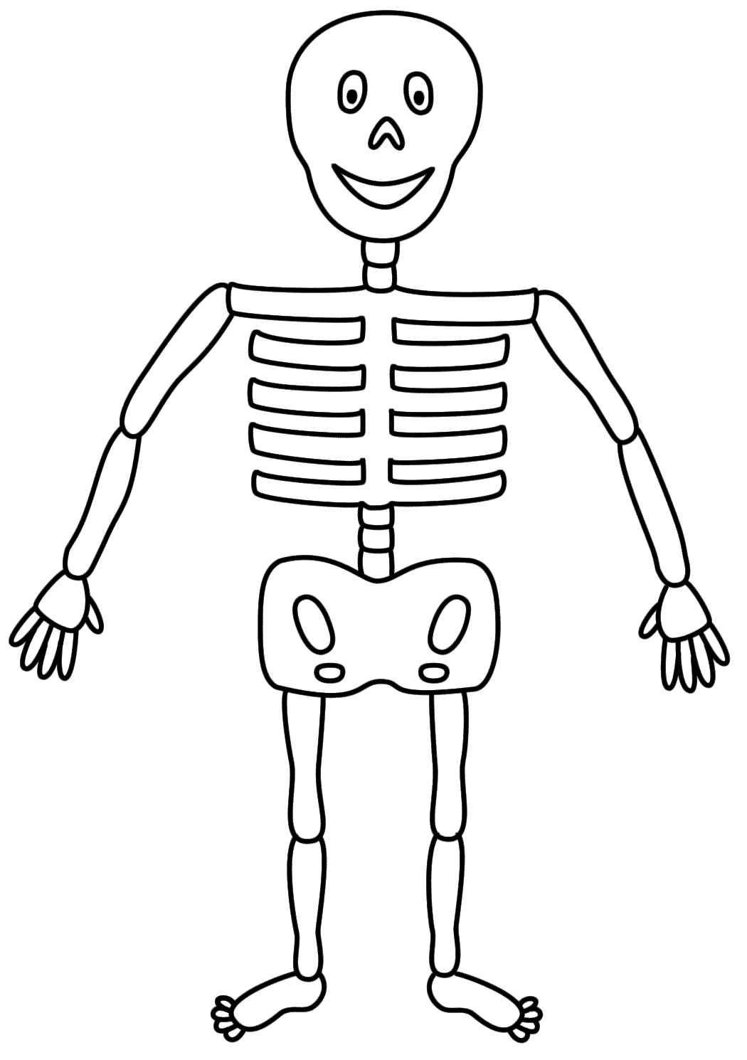 Printable Skeleton Coloring Pages Coloring Home