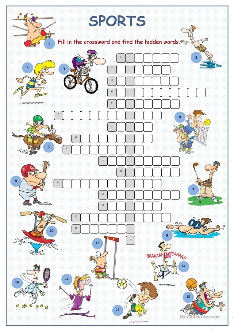 Printable Sports Crossword Puzzles