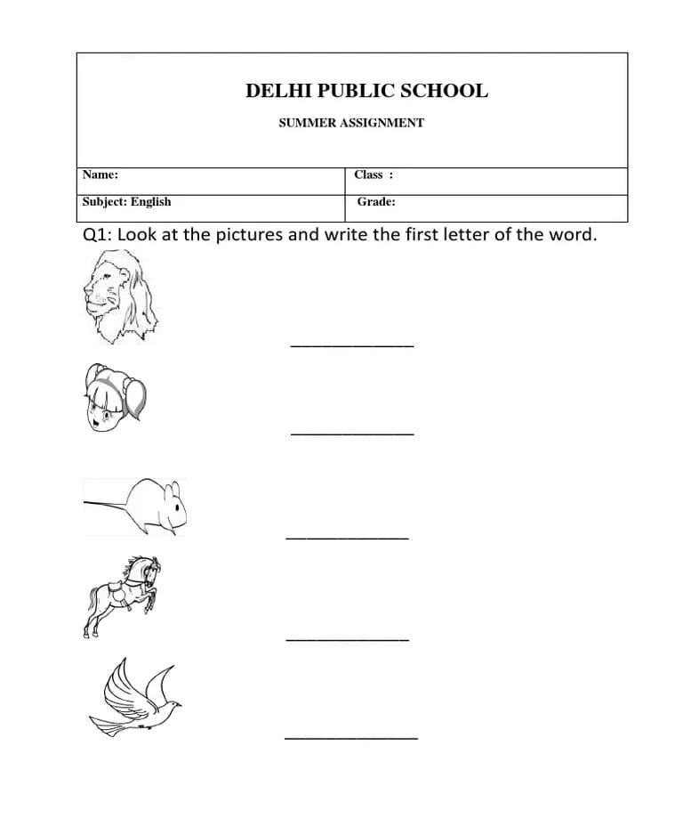 Printable UKG English Worksheets PDF Free Download And Print For You