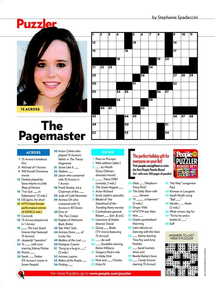 Printable Woman S World Crossword Puzzles Printable Word Searches