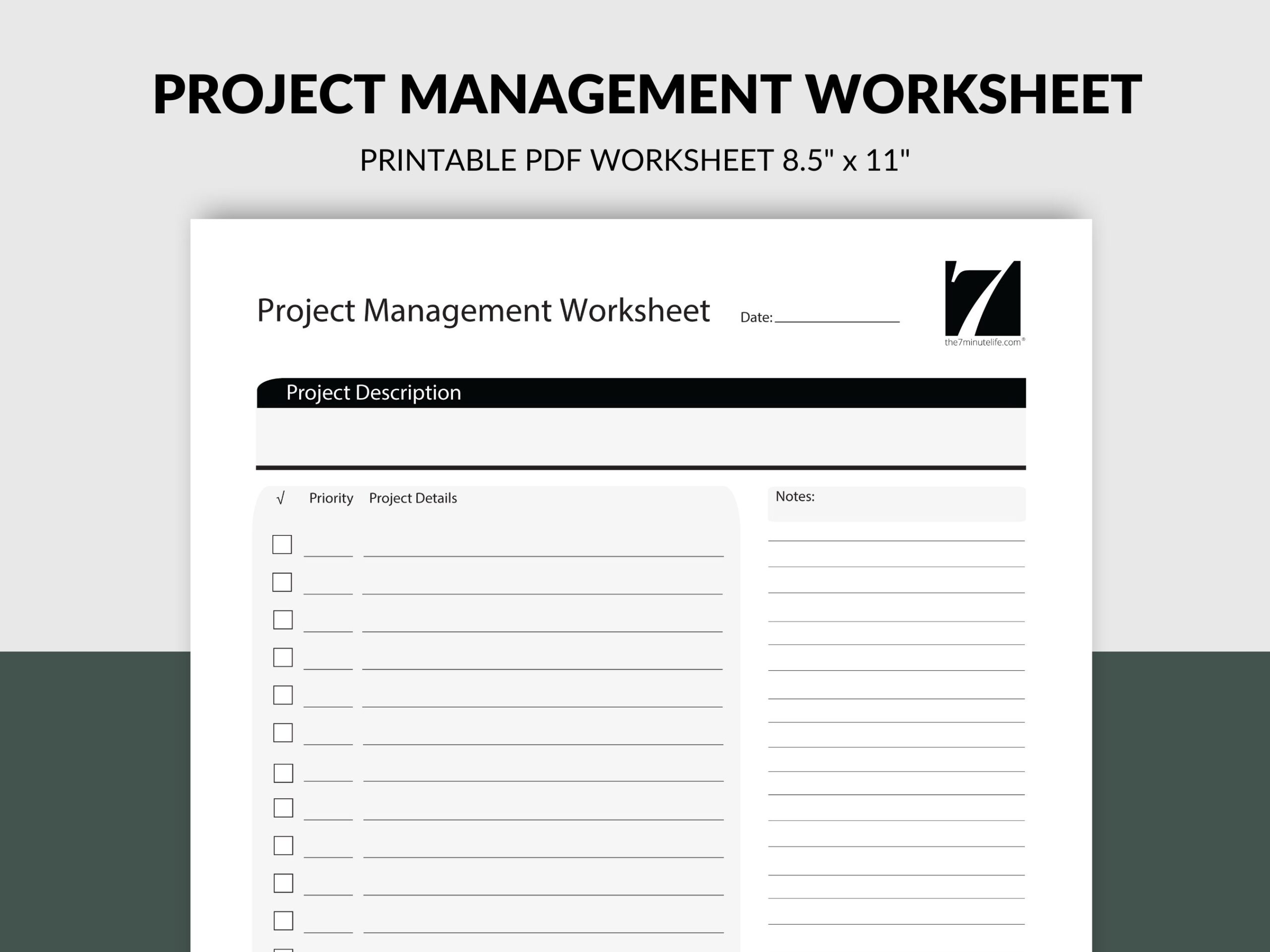 Project Time Management Worksheet With Task Status Presentation 