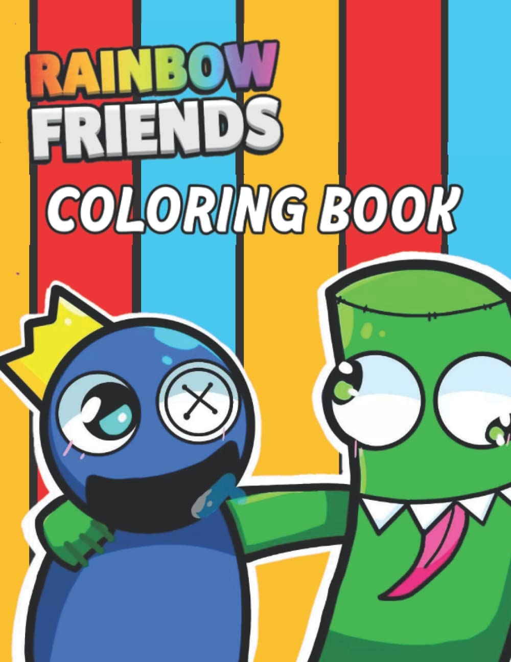 Rainbow Friends Coloring Book 60 Super Cute Big And Easy Designs 