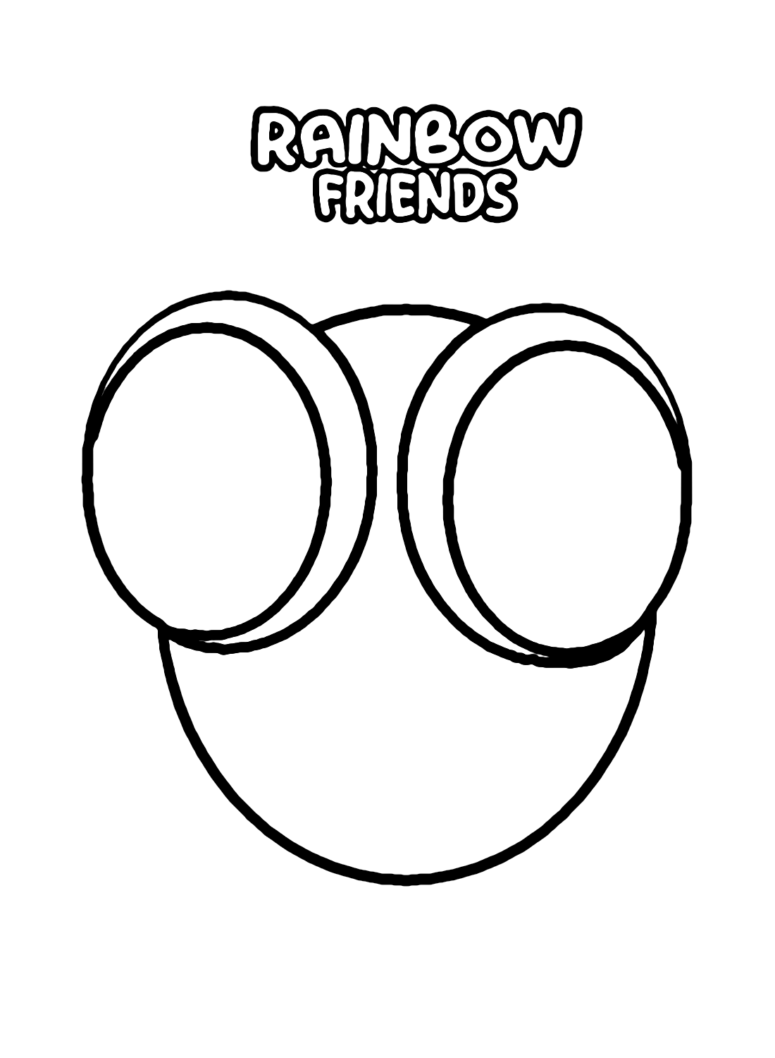 Rainbow Friends Lookies Coloring Page Free Printable Coloring Pages