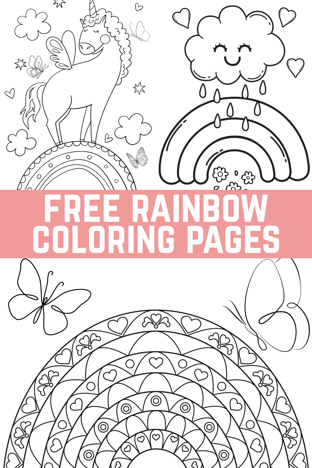Rainbow Unicorn Pictures To Colour And Print Free Infoupdate