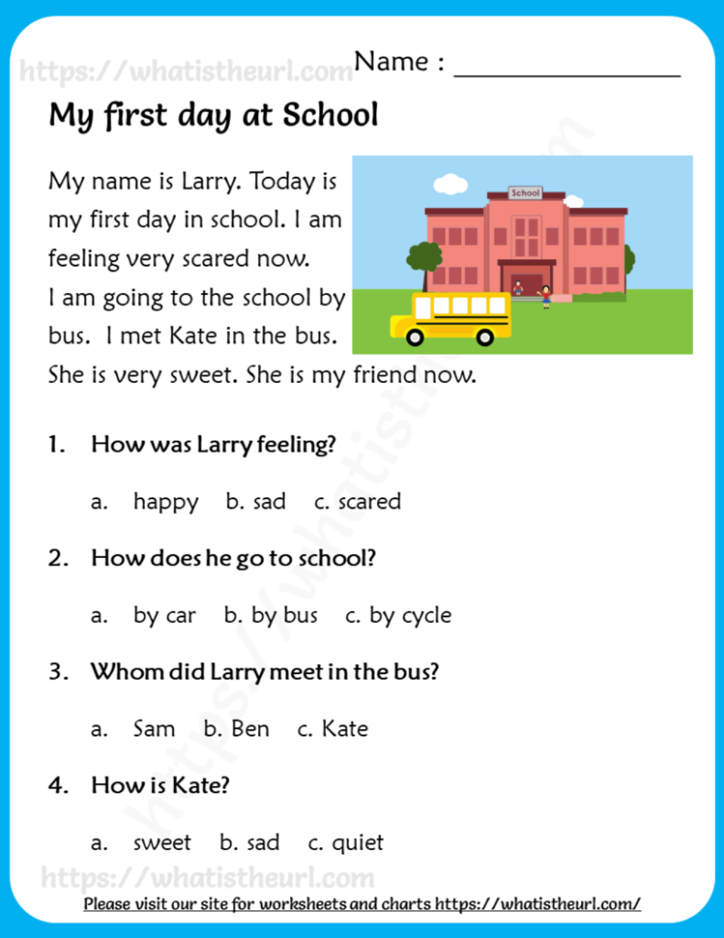 Reading Comprehension For Grade 2 Your Home Teacher