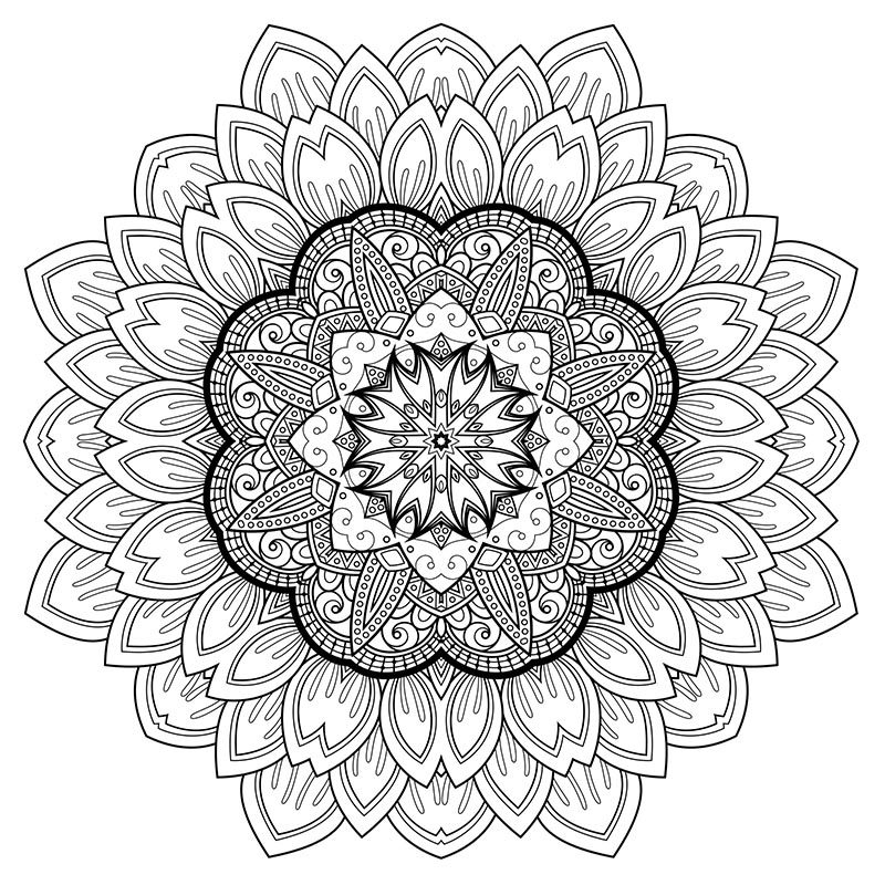 Relaxation Free Printable Coloring Pages