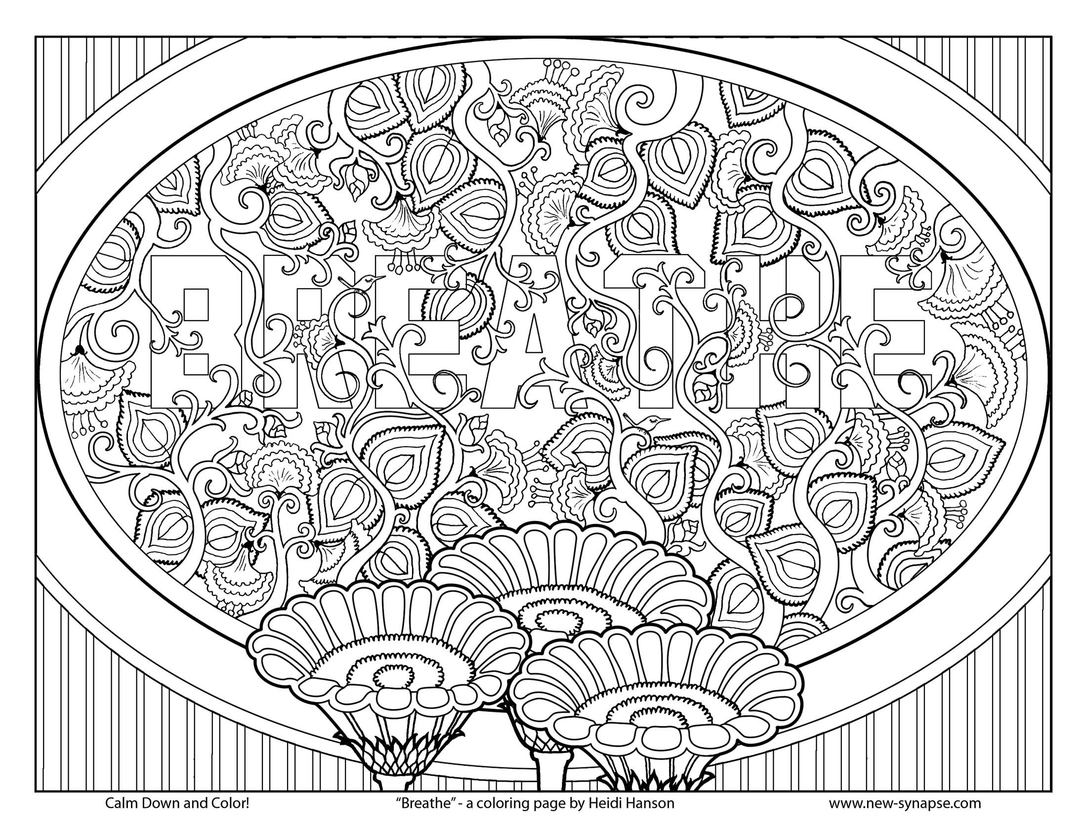 Relaxing Coloring Pages Coloring Home
