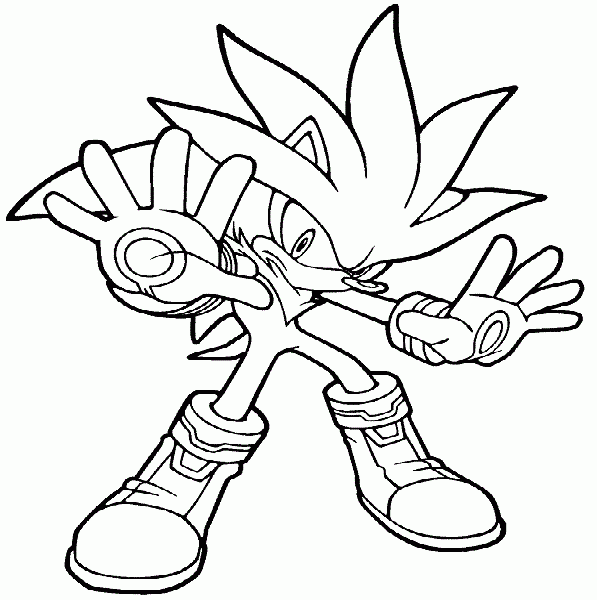 Silver Sonic Coloring Pages Coloring Nation