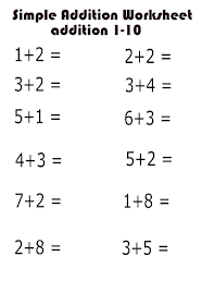 Simple Addition Worksheets Free Basic Addition Worksheets Include 