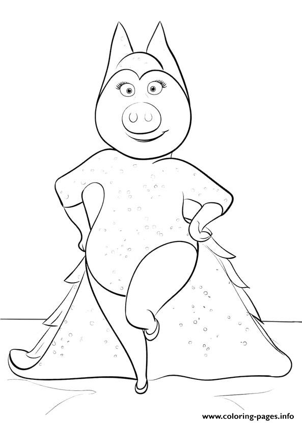 Sing Colouring Pages Coloring Page Printable