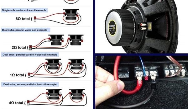 Single 4 Ohm Dual Voice Coil Wiring Diagram