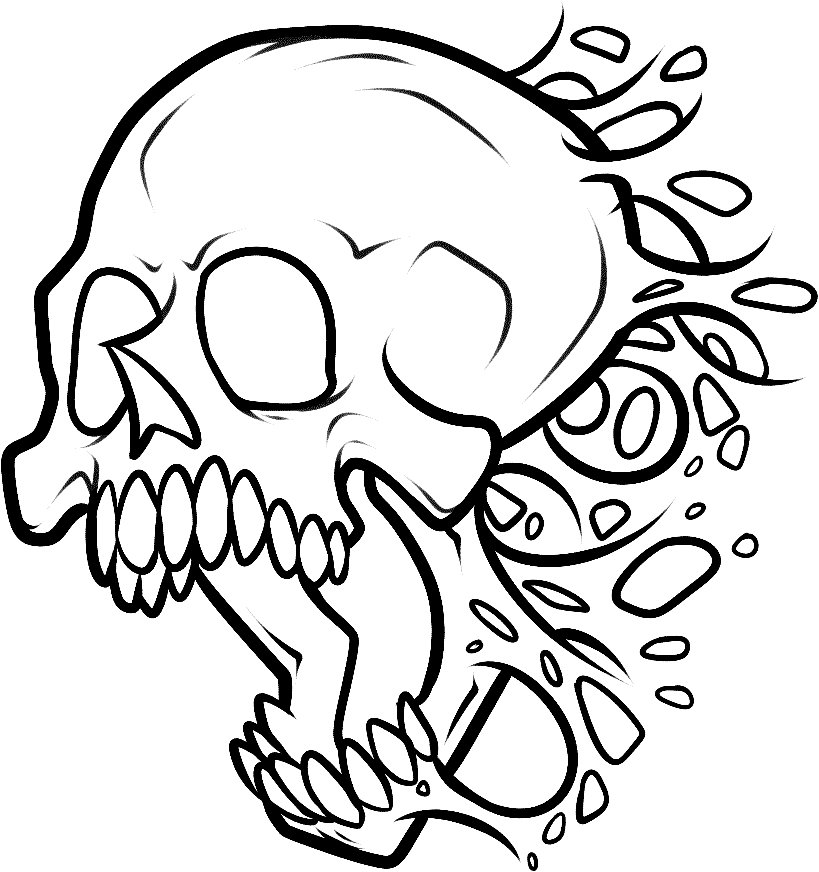 Skull Coloring Pages Coloring Pages For Kids And Adults