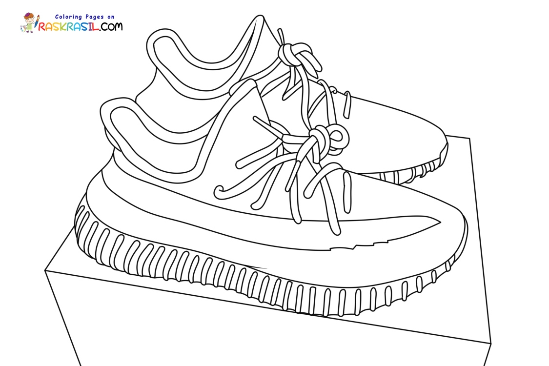 Sneaker Coloring Pages