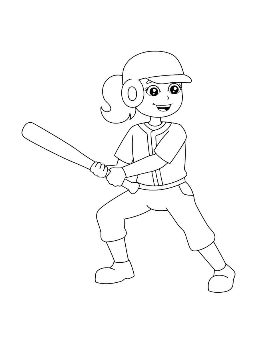 Softball Coloring Pages Softball Coloring Pages
