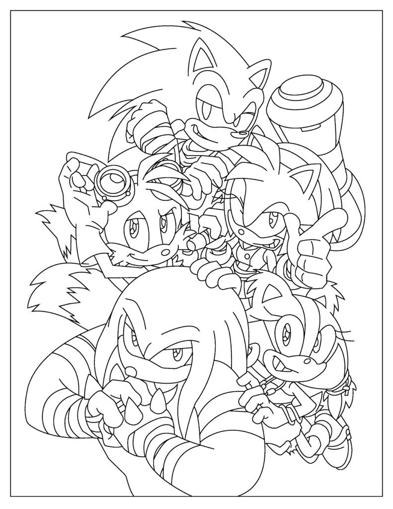 Sonic 2 Coloring Pages Coloring Home