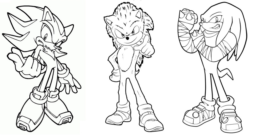 Sonic Coloring Pages Movie Coloring Book 
