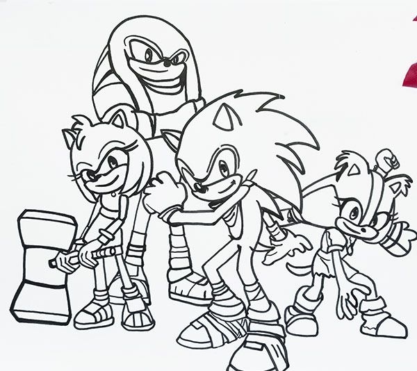 Sonic Friends Coloring Pages